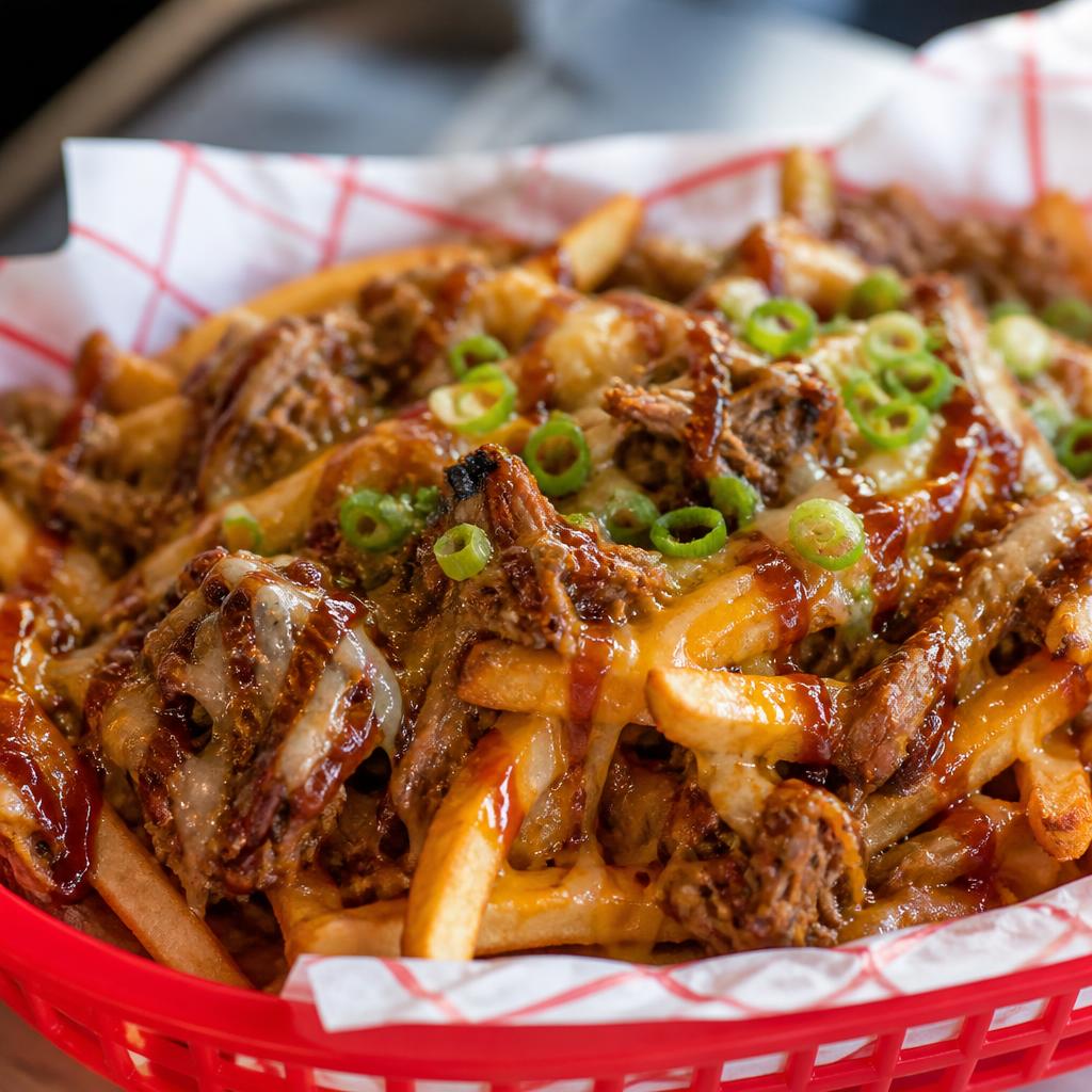 BBQ Beef Loaded Fries — loaded fries near Whalan at Potato Station Rooty Hill