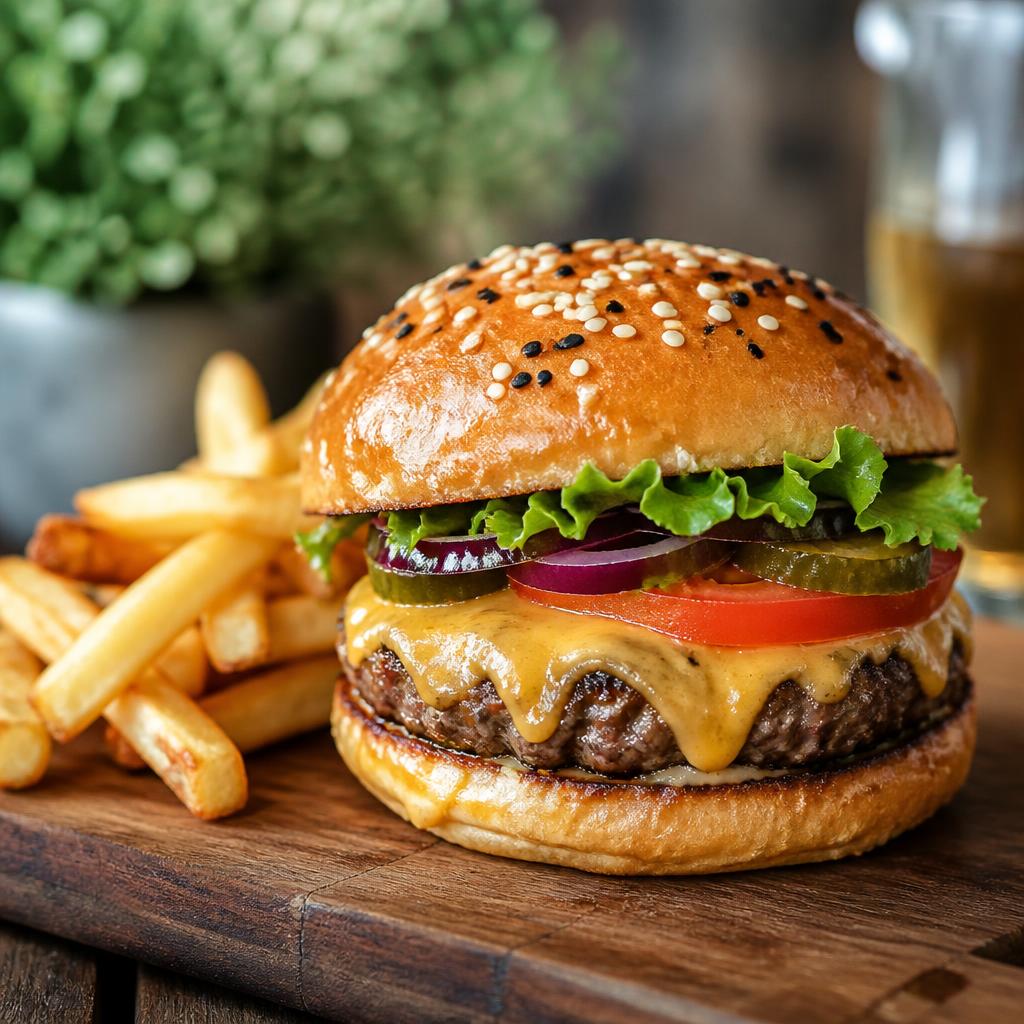 Double Smash Burger at Potato Station — Burgers & Combos